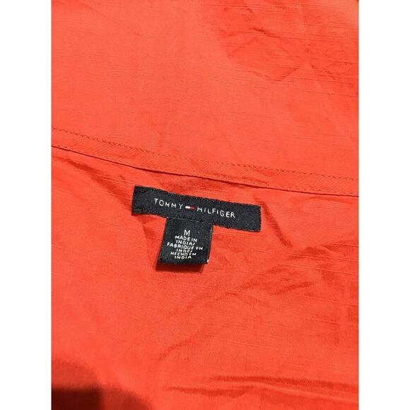 Tommy Hilfiger Red Boho Embroidered Cotton Top Medium - Picture 6 of 8